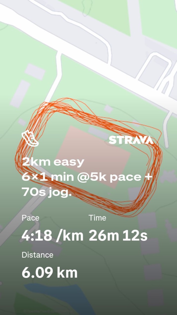 A generic Strava activity share
