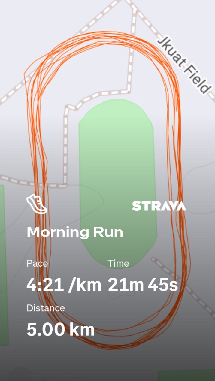A generic Strava activity share